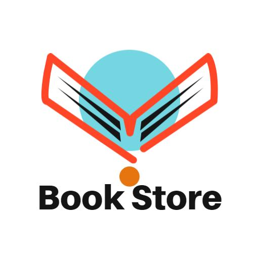 Colorful Book Design Featuring a Vibrant Blue Circle Logo Template
