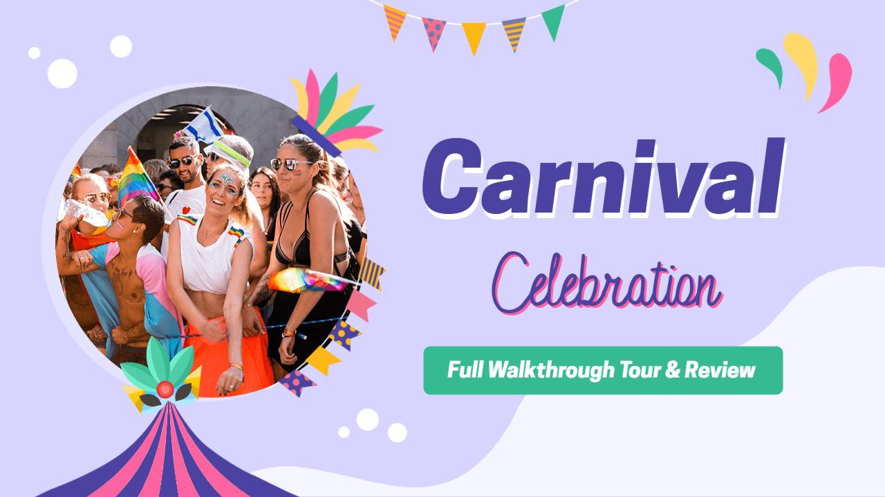 Colorful Carnival Celebration Events YouTube Thumbnail Template