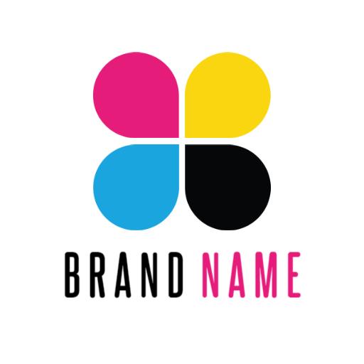 Colorful Circles Design Representing Creative Art Logo Template
