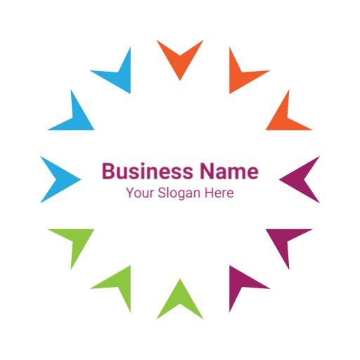 Colorful Circular Arrow Design for Creative Circle Logo Template
