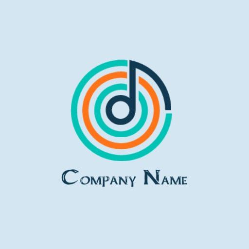 Colorful Circular Design Featuring Music Elements Logo Template