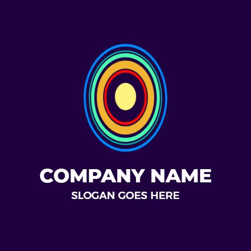 Colorful Circular Design Featuring O Letter for Branding Logo Template