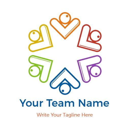 Colorful Collaborative Design Celebrating Your Team Spirit Logo Template