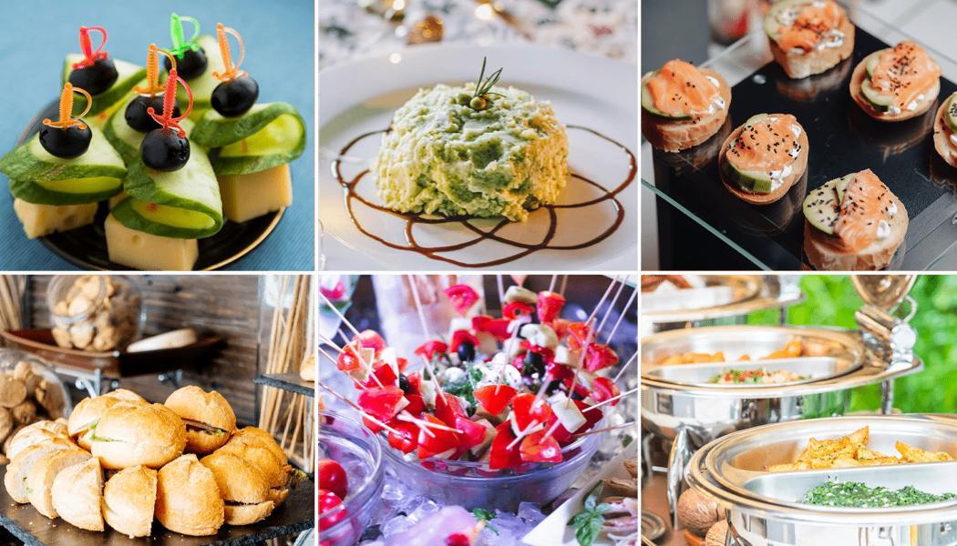 Colorful Culinary Delights and Elegant Catering Event Business Card Template
