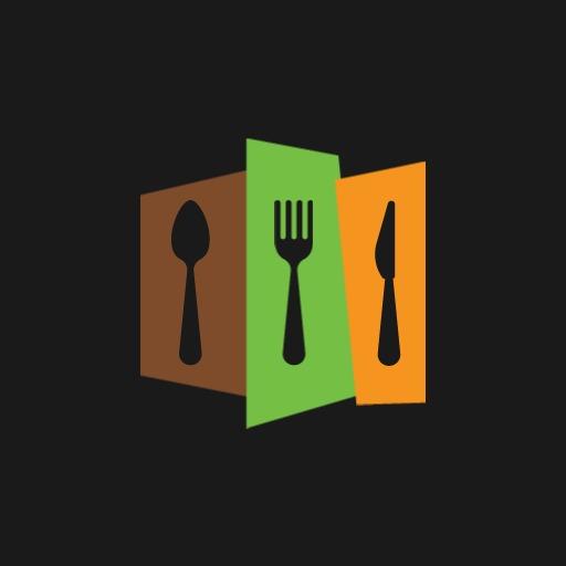 Colorful Cutlery Design Celebrating Culinary Delights Logo Template