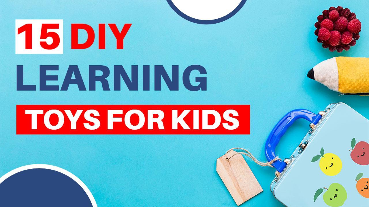Colorful DIY Learning Toys for Kids YouTube Thumbnail Template