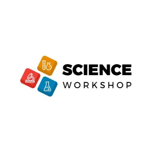 Colorful Experiment Icons Inspiring Young Minds at Science Workshop Logo Template