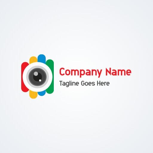 Colorful Eye Graphic Designed for Creative Company Logo Template