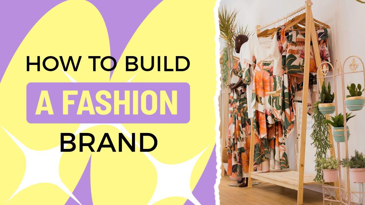Colorful Fashion Brand Building Guide YouTube Thumbnail Template