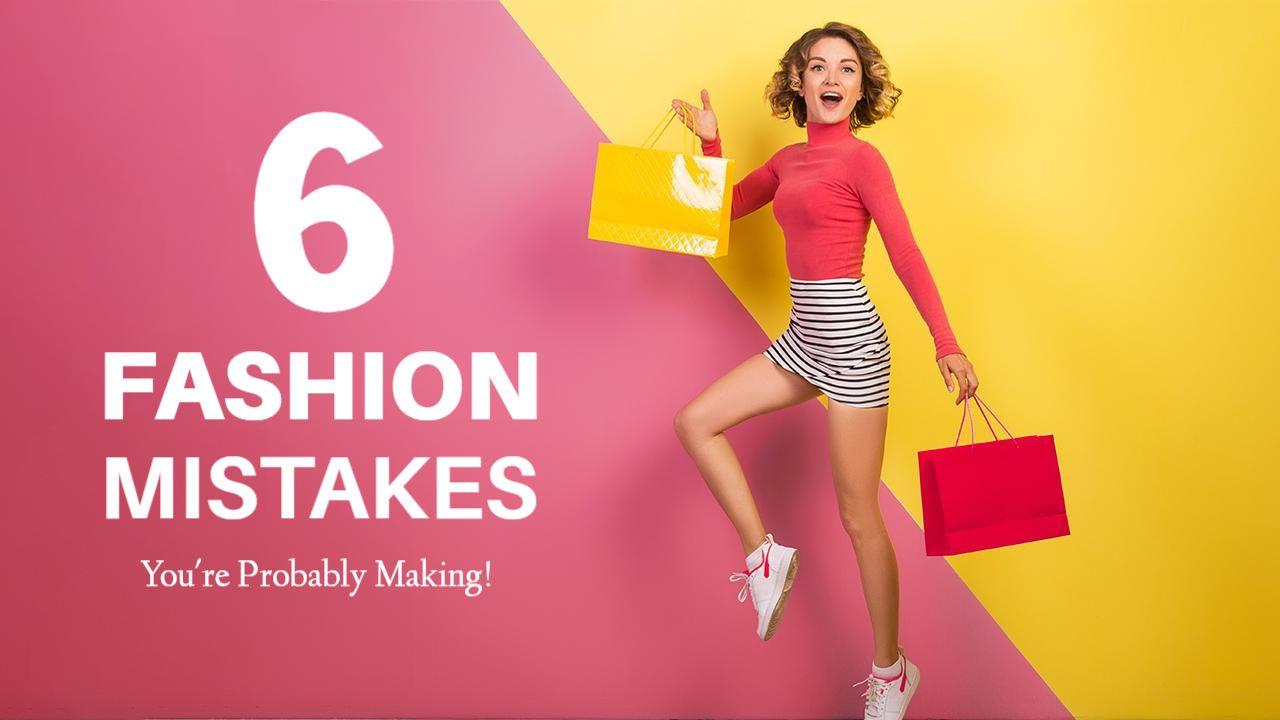 Colorful Fashion Mistakes Everyone Makes YouTube Thumbnail Template