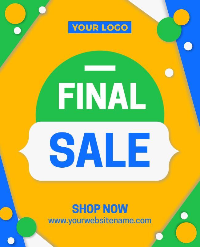 Colorful Final Sale Promotional Flyer Template