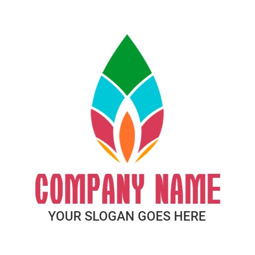 Colorful Flame Design Evoking Candlelight Warmth Logo Template