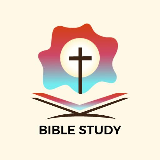 Colorful Floral Theme for Engaging Bible Study Logo Template