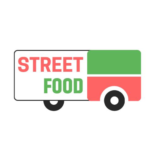 Colorful Food Truck Design Representing Street Food Logo Template