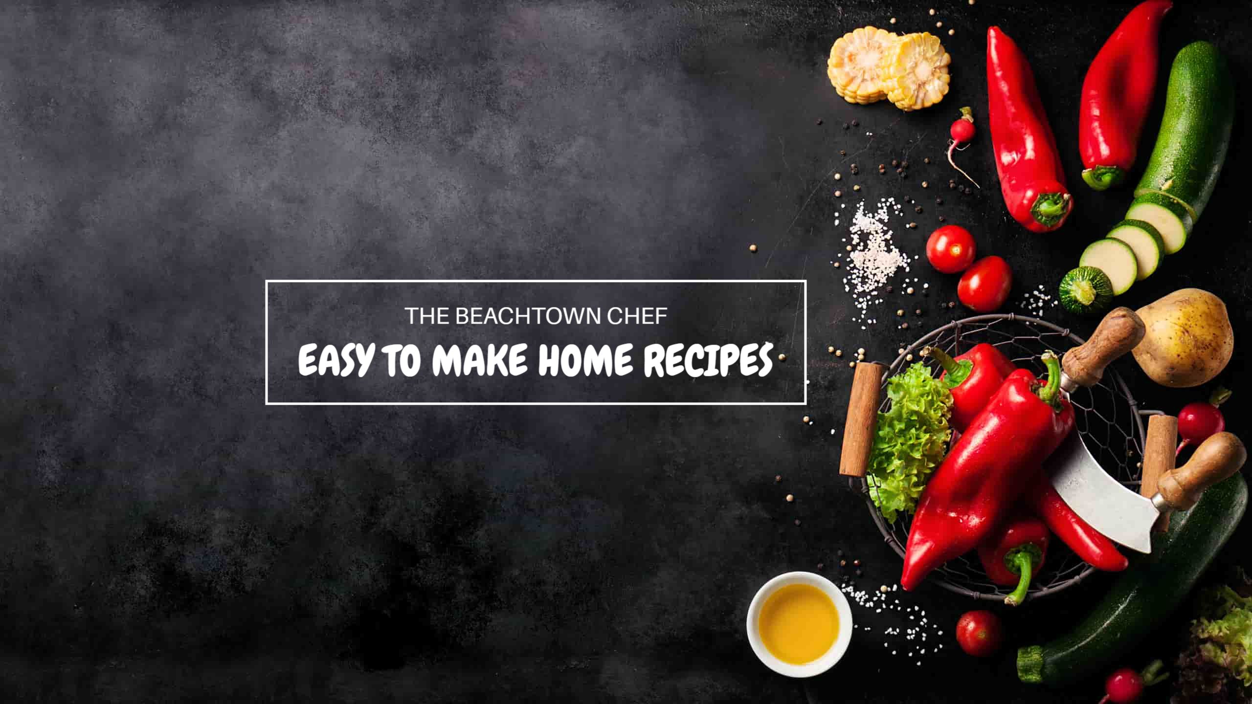 Colorful Fresh Ingredients with Easy Recipes YouTube Banner Template