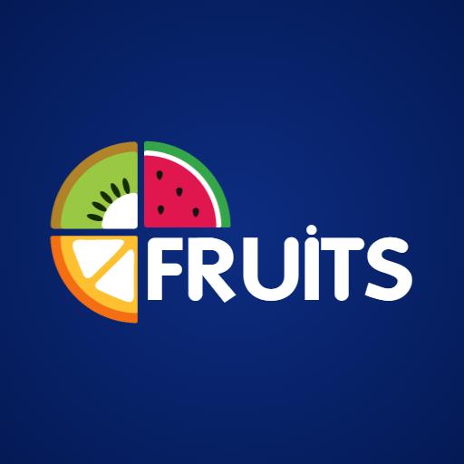 Colorful Fruit Slice Design Highlighting Fresh Produce Logo Template