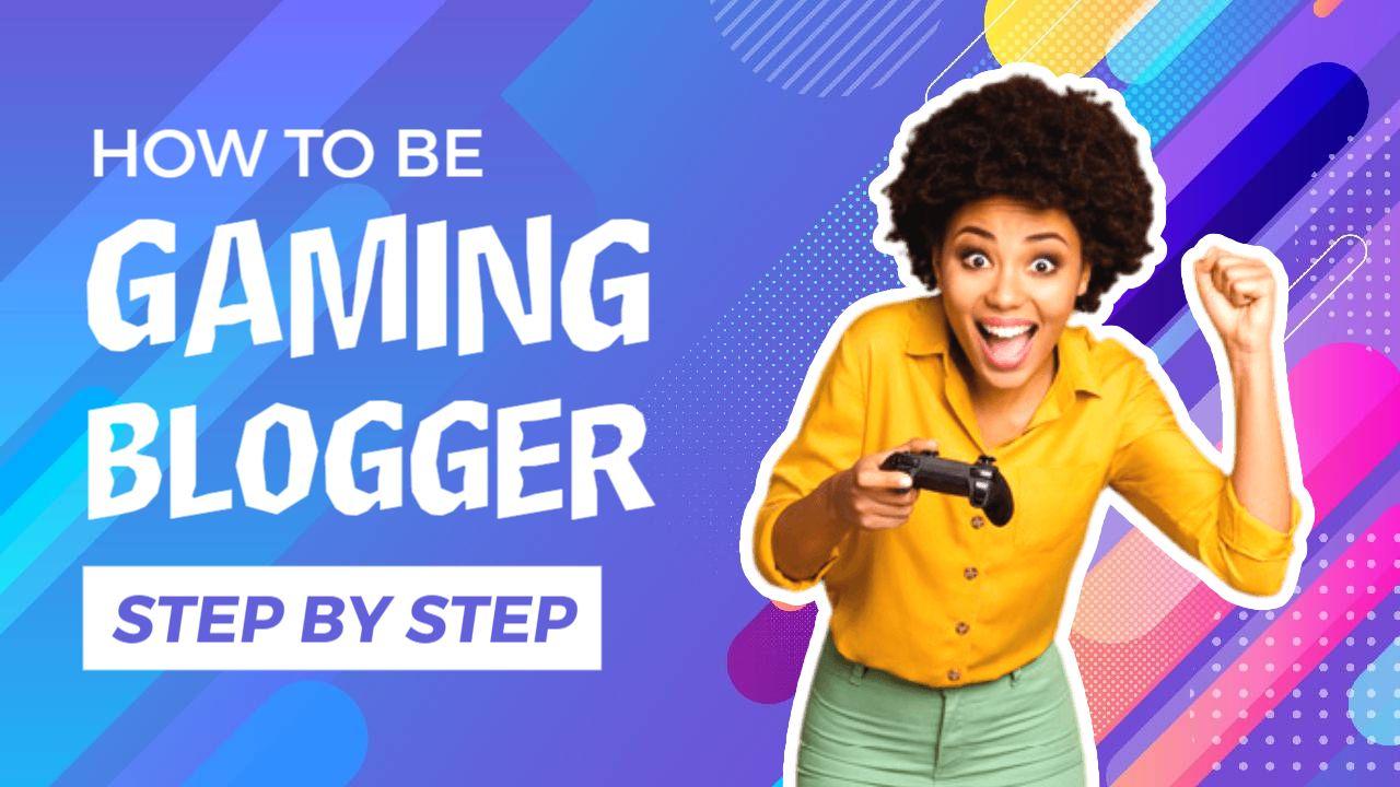 Colorful Gaming Blogger Step by Step YouTube Thumbnail Template