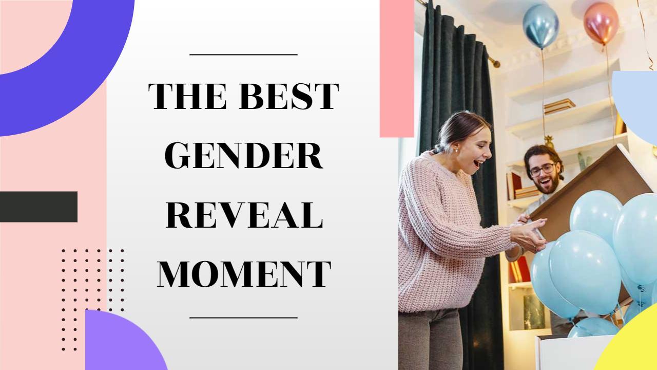 Colorful Gender Reveal Celebration Events YouTube Thumbnail Template