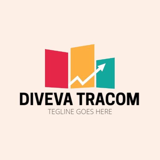 Colorful Geometric Designs Representing Business Growth Logo Template