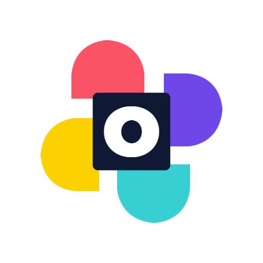 Colorful Geometric Shapes Integrating Alphabet Letters Logo Template