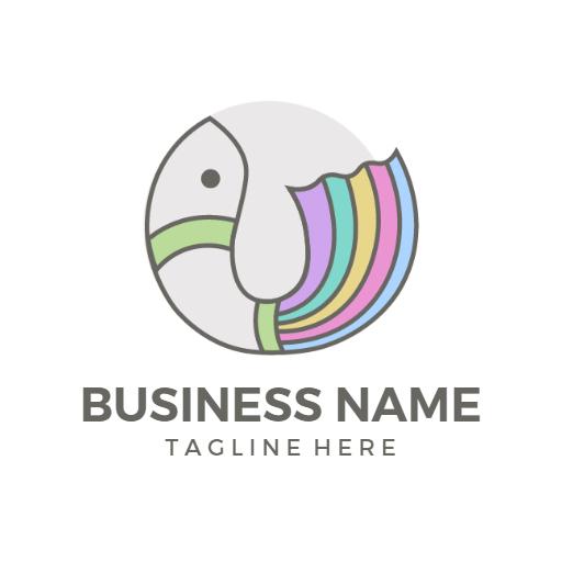 Colorful Guppy Design Showcasing Vibrant Aquatic Life Logo Template