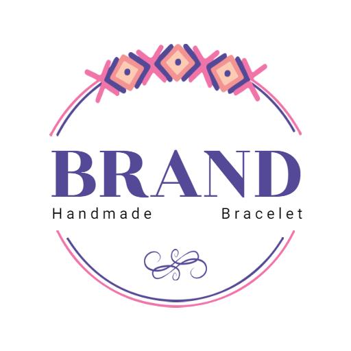 Colorful Handmade Artistry Celebrating Unique Bracelet Logo Template