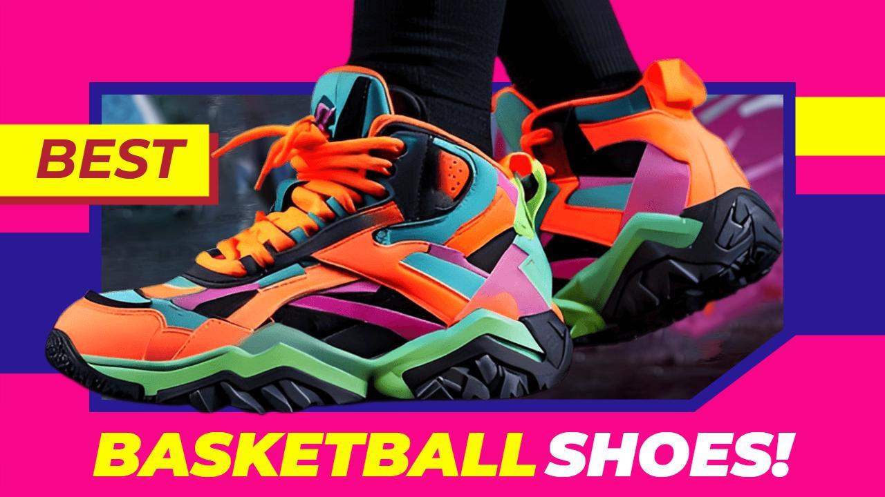 Colorful High-Top Basketball Shoes YouTube Thumbnail Template