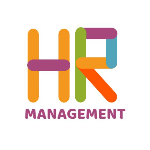 Colorful HR Management Design Emphasizing Teamwork Logo Template