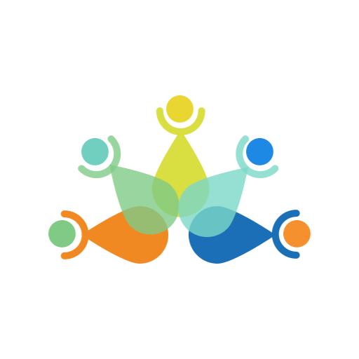 Colorful Human Figures Representing Community Insurance Logo Template