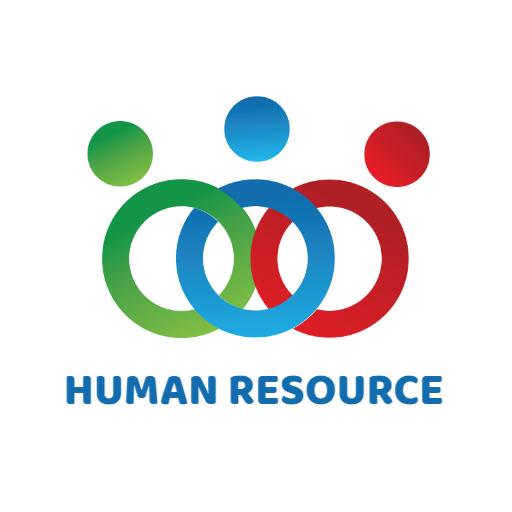 Colorful Interconnected Circles Representing Human Resource Logo Template