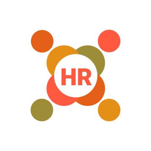 Colorful Interconnected Circles Symbolizing HR Collaboration Logo Template