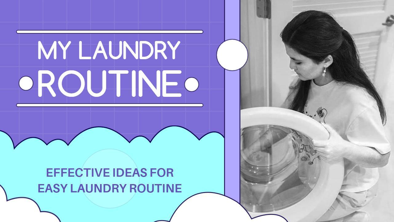 Colorful Laundry Hacks Tutorial YouTube Thumbnail Template