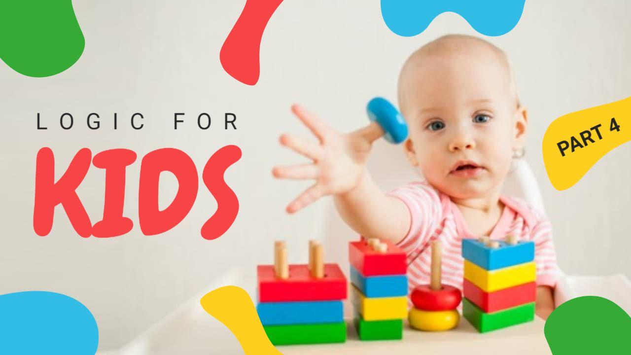 Colorful Learning Logic Games for Kids Trending YouTube Thumbnail Template