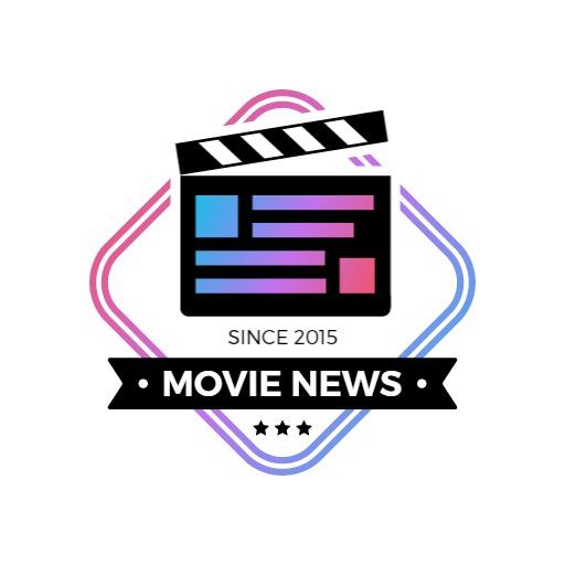 Colorful Movie News Logo Showcasing Cinematic Trends Since 2015 Logo Template
