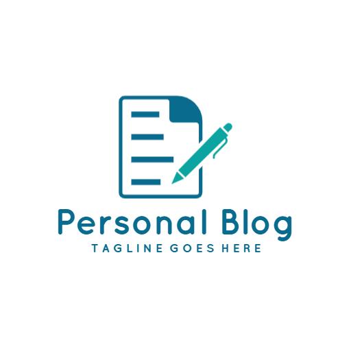 Colorful Notebook Design for Engaging Personal Blog Logo Template