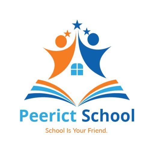 Colorful Open Book and Friends Theme for School Logo Template
