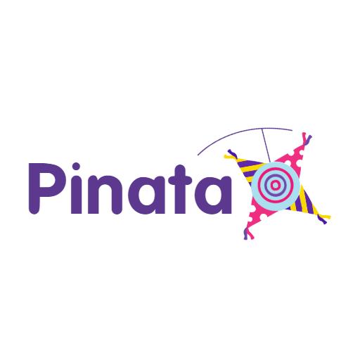 Colorful Party Theme Featuring a Whimsical Pinata Logo Template