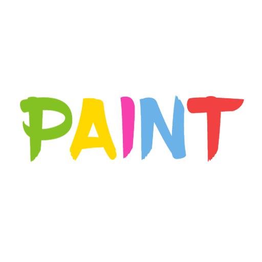 Colorful Playful Letters Representing Creative Paint Wordmark Logo Template