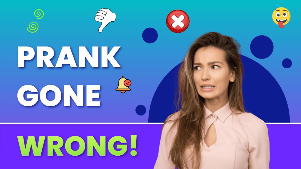 Colorful Prank Gone Wrong Reaction YouTube Thumbnail Template