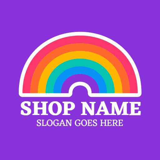 Colorful Rainbow Design Celebrating LGBT Pride and Unity Logo Template