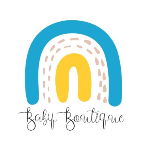 Colorful Rainbow Design Representing Baby Boutique Logo Template