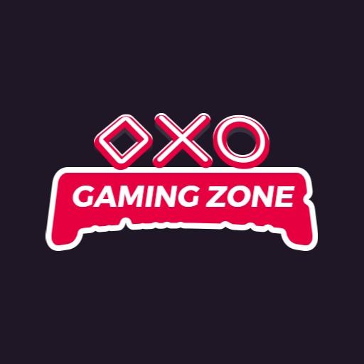 Colorful Red and Pink Design Representing Gaming Zone Logo Template