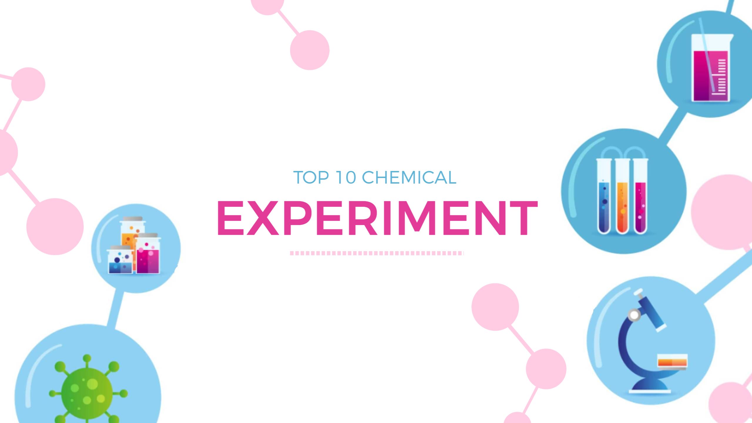 Colorful Science Icons Highlighting Chemical Experiments YouTube Banner Template