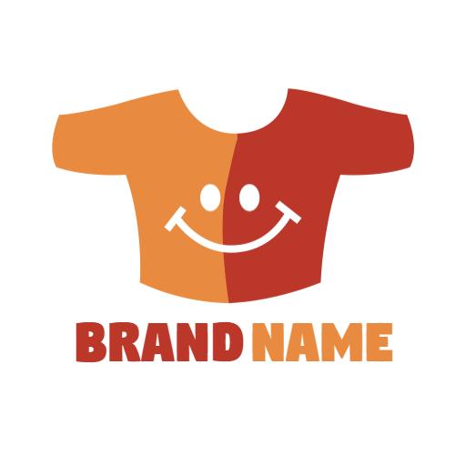 Colorful Smiley Shirt Design for Trendy Clothing Brand Logo Template