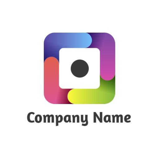Colorful Square Shape Design Representing Modern Branding Logo Template
