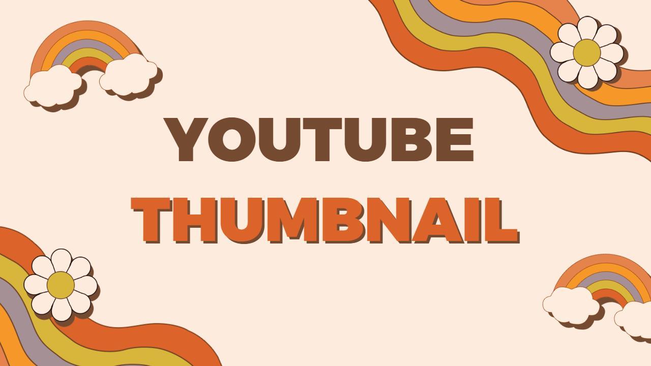 Colorful Swirls Floral Design Abstract YouTube Thumbnail Template
