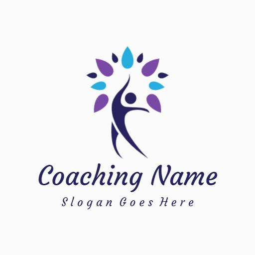Colorful Tree Symbolizing Growth in Coaching Services Logo Template