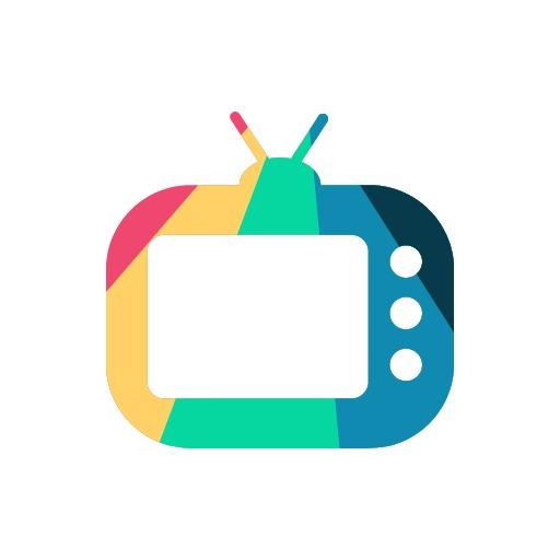 Colorful Vintage Television Showcases Modern Entertainment Logo Template