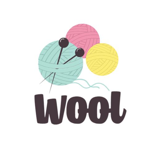 Colorful Yarn Balls Representing Wool Crafting Logo Template