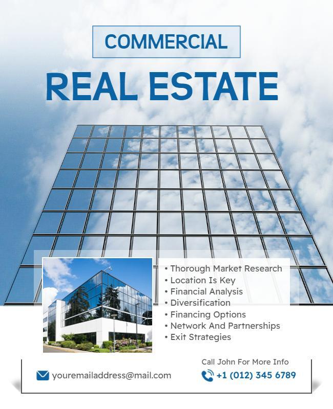 Commercial Real Estate Investment Opportunities Flyer Template